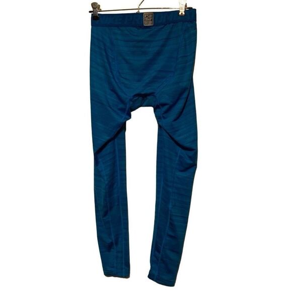 Nike Pro Combat Size Large Blue Compression Pants - Picture 5 of 8